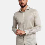 Sandstone Beige Formal Shirt - Elegant Comfort & Timeless Style Homme8 Overhemden