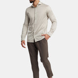Sandstone Beige Formal Shirt - Elegant Comfort & Timeless Style Homme8 Overhemden
