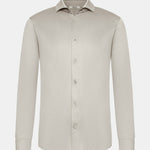 Sandstone Beige Formal Shirt - Elegant Comfort & Timeless Style Homme8 Overhemden