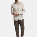 Sandstone Beige Formal Shirt - Elegant Comfort & Timeless Style Homme8 Overhemden
