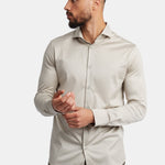 Sandstone Beige Formal Shirt - Elegant Comfort & Timeless Style Homme8 Overhemden