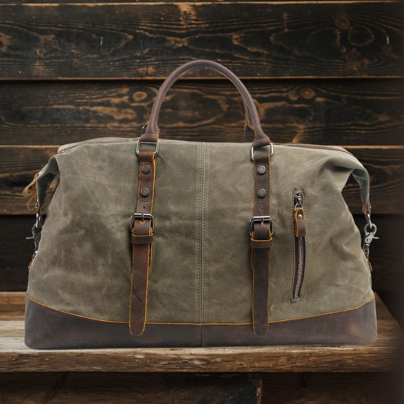Seattle Canvas Duffle Bag - Durable, Stylish & Versatile Travel Companion Homme8 waxed canvas duffle bag