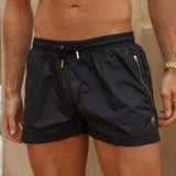 Signature Black Swim Shorts - Stylish, Quick-Dry & Comfortable Homme8 Luxury Resort Wear