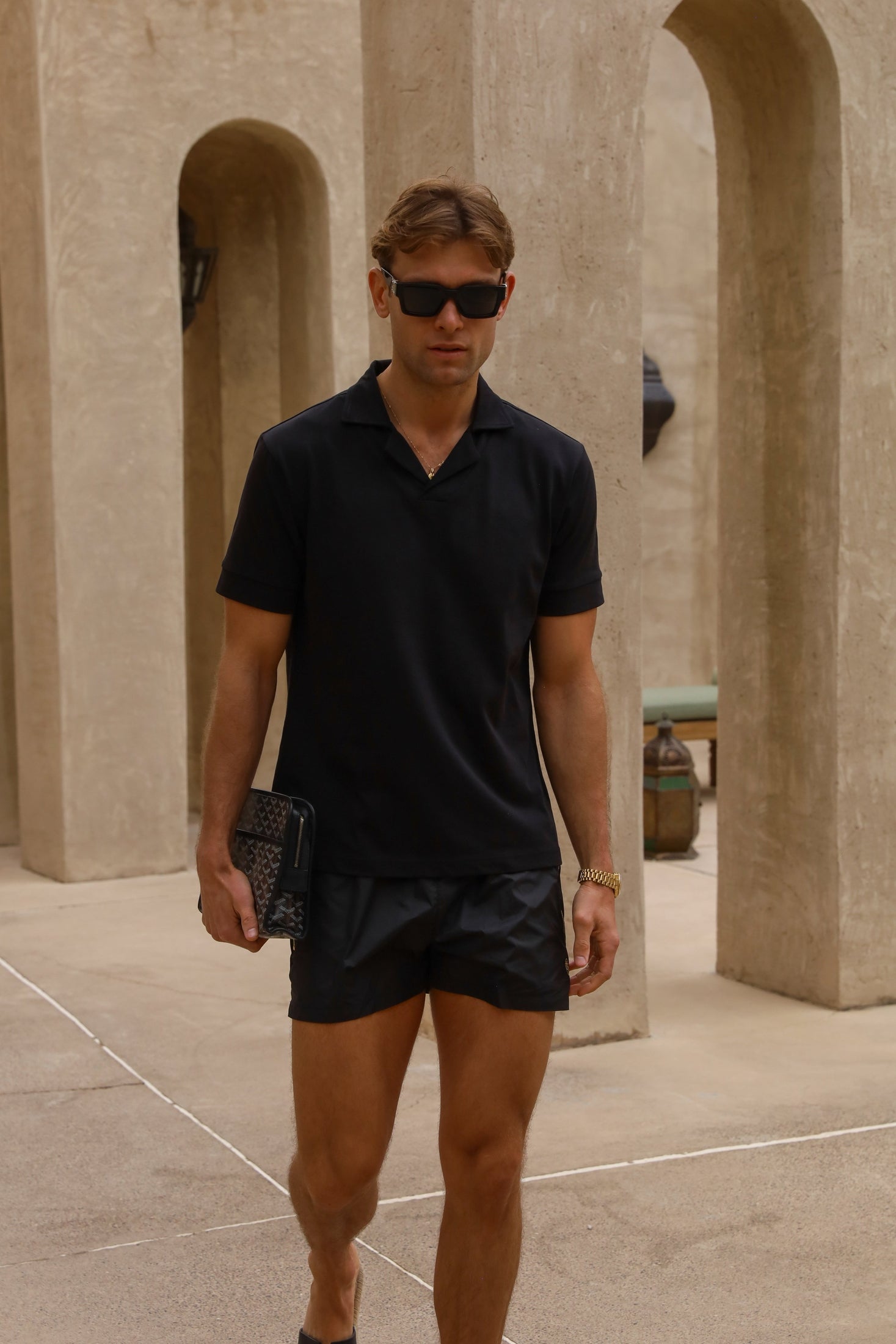 Signature Black Swim Shorts - Stylish, Quick-Dry & Comfortable Homme8 Luxury Resort Wear