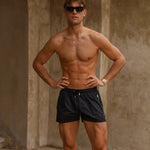 Signature Black Swim Shorts - Stylish, Quick-Dry & Comfortable Homme8 Luxury Resort Wear