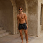 Signature Black Swim Shorts - Stylish, Quick-Dry & Comfortable Homme8 Luxury Resort Wear