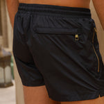 Signature Black Swim Shorts - Stylish, Quick-Dry & Comfortable Homme8 Luxury Resort Wear