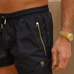 Signature Black Swim Shorts - Stylish, Quick-Dry & Comfortable Homme8 Luxury Resort Wear