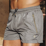 Signature Grey Swim Shorts - Stylish, Quick-Dry Comfort Homme8 Luxury Resort Wear
