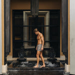 Signature Grey Swim Shorts - Stylish, Quick-Dry Comfort Homme8 Luxury Resort Wear