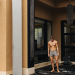Signature Grey Swim Shorts - Stylish, Quick-Dry Comfort Homme8 Luxury Resort Wear