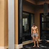Signature Grey Swim Shorts - Stylish, Quick-Dry Comfort Homme8 Luxury Resort Wear