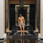 Signature Grey Swim Shorts - Stylish, Quick-Dry Comfort Homme8 Luxury Resort Wear