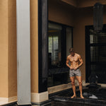 Signature Grey Swim Shorts - Stylish, Quick-Dry Comfort Homme8 Luxury Resort Wear