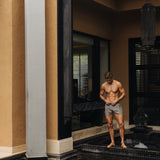 Signature Grey Swim Shorts - Stylish, Quick-Dry Comfort Homme8 Luxury Resort Wear