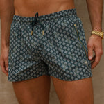 Signature Meridian Swim Shorts: Stylish, Quick-Dry Comfort Homme8 Luxury Resort Wear