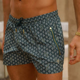 Signature Meridian Swim Shorts: Stylish, Quick-Dry Comfort Homme8 Luxury Resort Wear