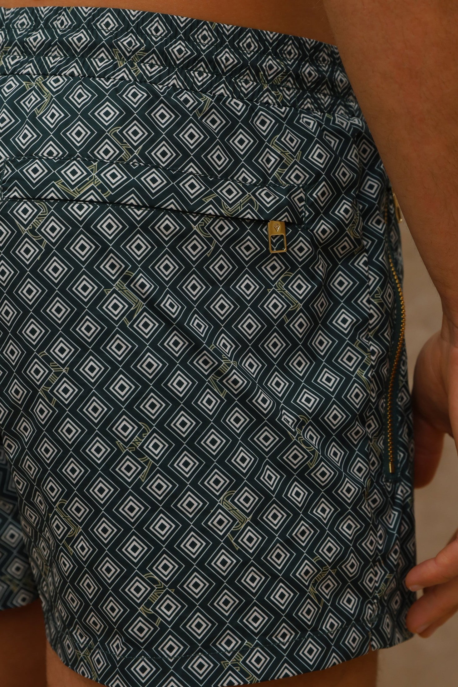 Signature Meridian Swim Shorts: Stylish, Quick-Dry Comfort Homme8 Luxury Resort Wear