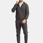 Slate Grey Hooded Tech Suit - Stylish Comfort & Performance Homme8 Trainingspak
