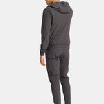 Slate Grey Hooded Tech Suit - Stylish Comfort & Performance Homme8 Trainingspak