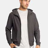 Slate Grey Hooded Tech Suit - Stylish Comfort & Performance Homme8 Trainingspak