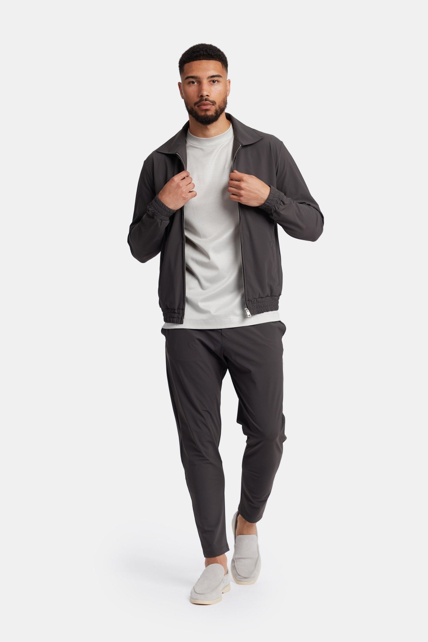 Slate Grey Tech Suit: Stylish, Versatile & Performance-Driven Homme8 Trainingspak
