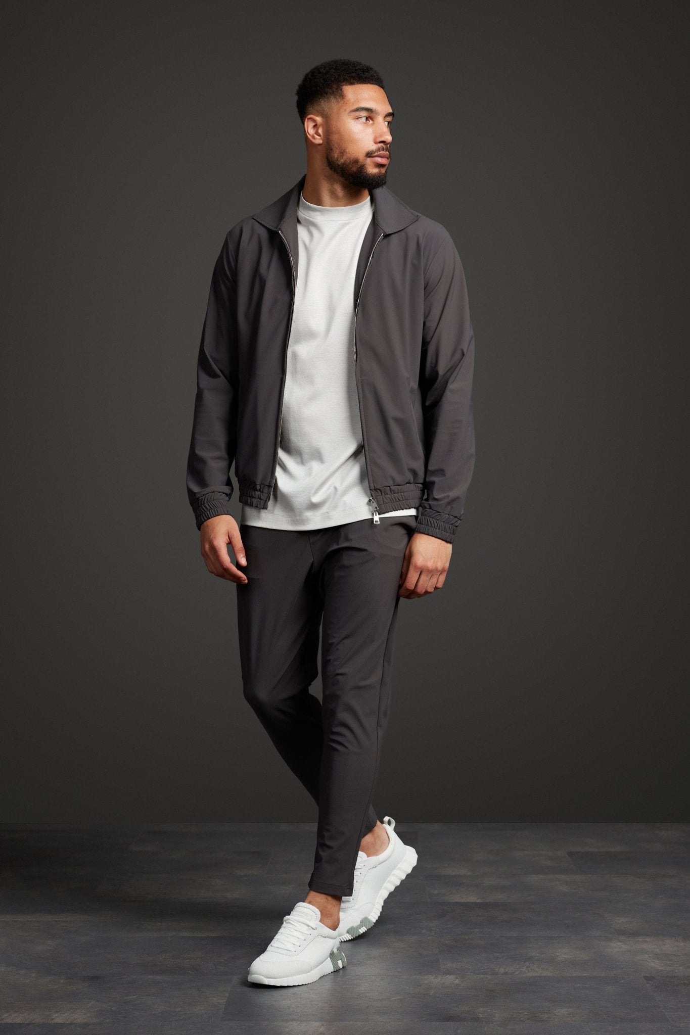 Slate Grey Tech Suit: Stylish, Versatile & Performance-Driven Homme8 Trainingspak