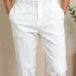 Smart Luxury Chino Ankle Pants - Regular Fit for Effortless Style Homme8 