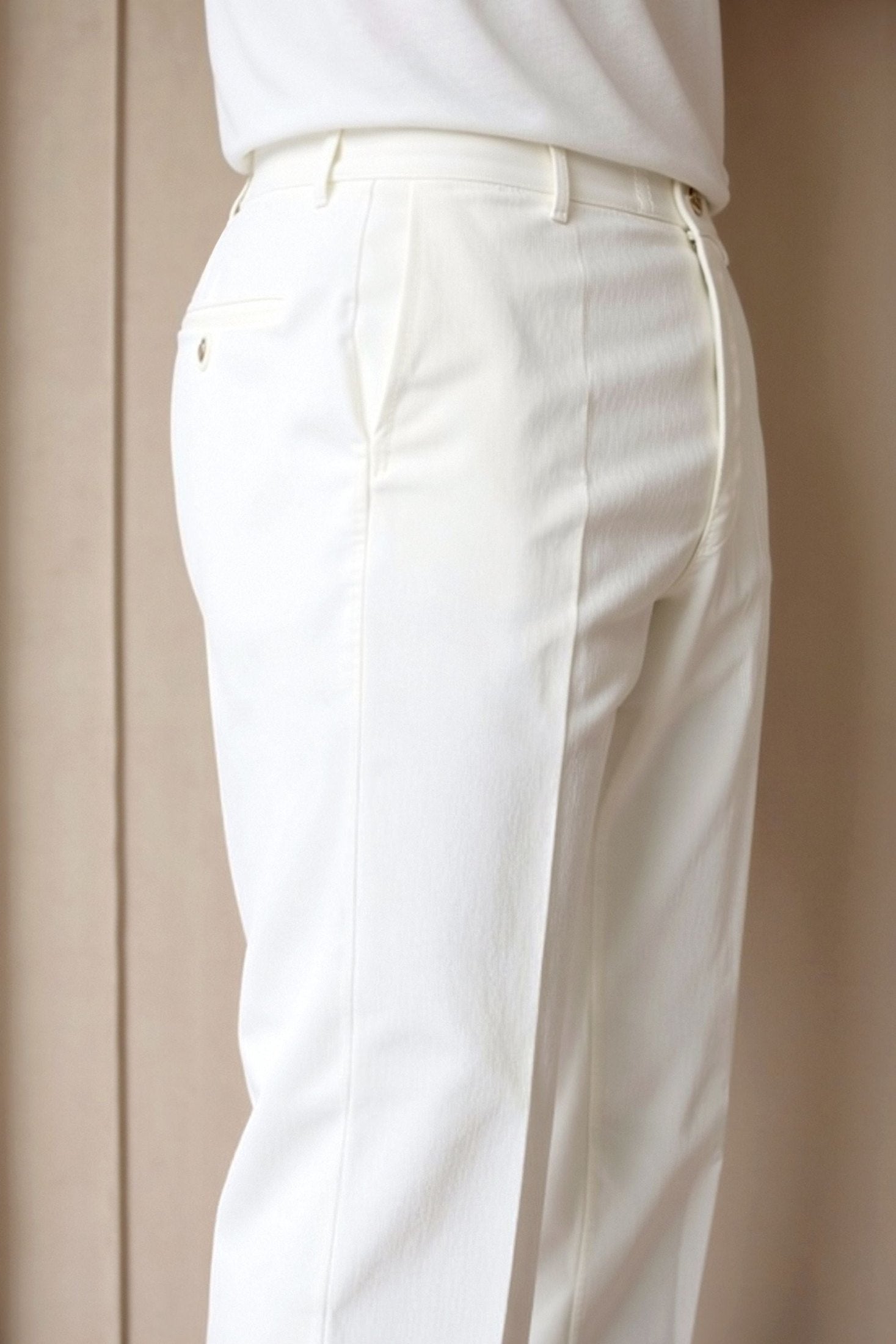 Smart Luxury Chino Ankle Pants - Regular Fit for Effortless Style Homme8 