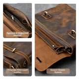 Stylish Brown Leather Handbag YPRES - Durable & Chic Design