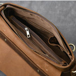 Stylish Brown Leather Handbag YPRES - Durable & Chic Design Homme8 luxury handbag