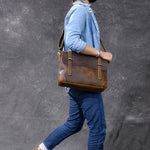 Stylish Brown Leather Handbag YPRES - Durable & Chic Design Homme8 luxury handbag