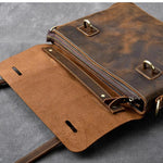 Stylish Brown Leather Handbag YPRES - Durable & Chic Design Homme8 luxury handbag