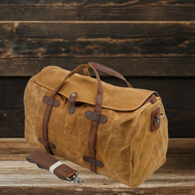 YOSEMITE Gym Duffle Bag - Durable, Stylish & Spacious for All Gear Homme8 waxed canvas duffle bag