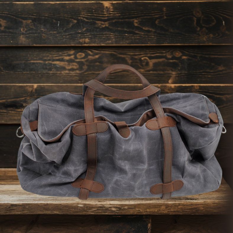 YOSEMITE Gym Duffle Bag - Durable, Stylish & Spacious for All Gear Homme8 waxed canvas duffle bag