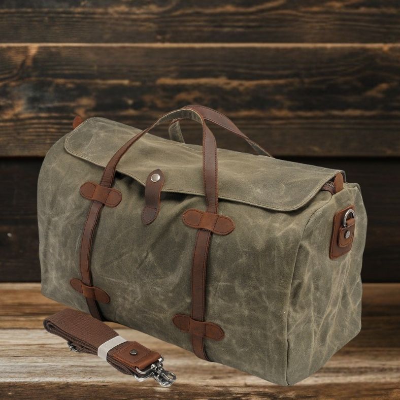 YOSEMITE Gym Duffle Bag - Durable, Stylish & Spacious for All Gear Homme8 waxed canvas duffle bag